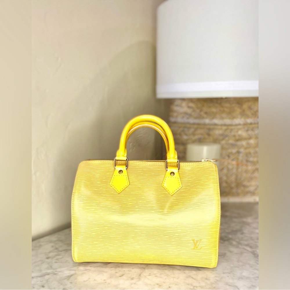 LOUIS VUITTON Epi Speedy 25 Tassili Yellow Leather - Picture 2 of 16
